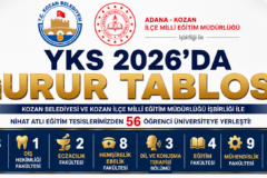 YKS 2026’da Kozan’ın Gurur Tablosu: 56 Öğrenci Üniversiteli Oldu
