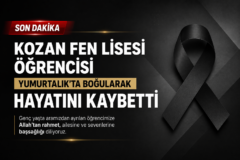 Kozan Fen Lisesi Öğrencisi Kerem Can Kekeç’ten Acı Haber