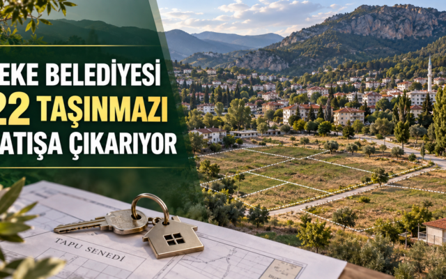 Feke Belediyesi 22 Taşınmazı Satışa Çıkarıyor